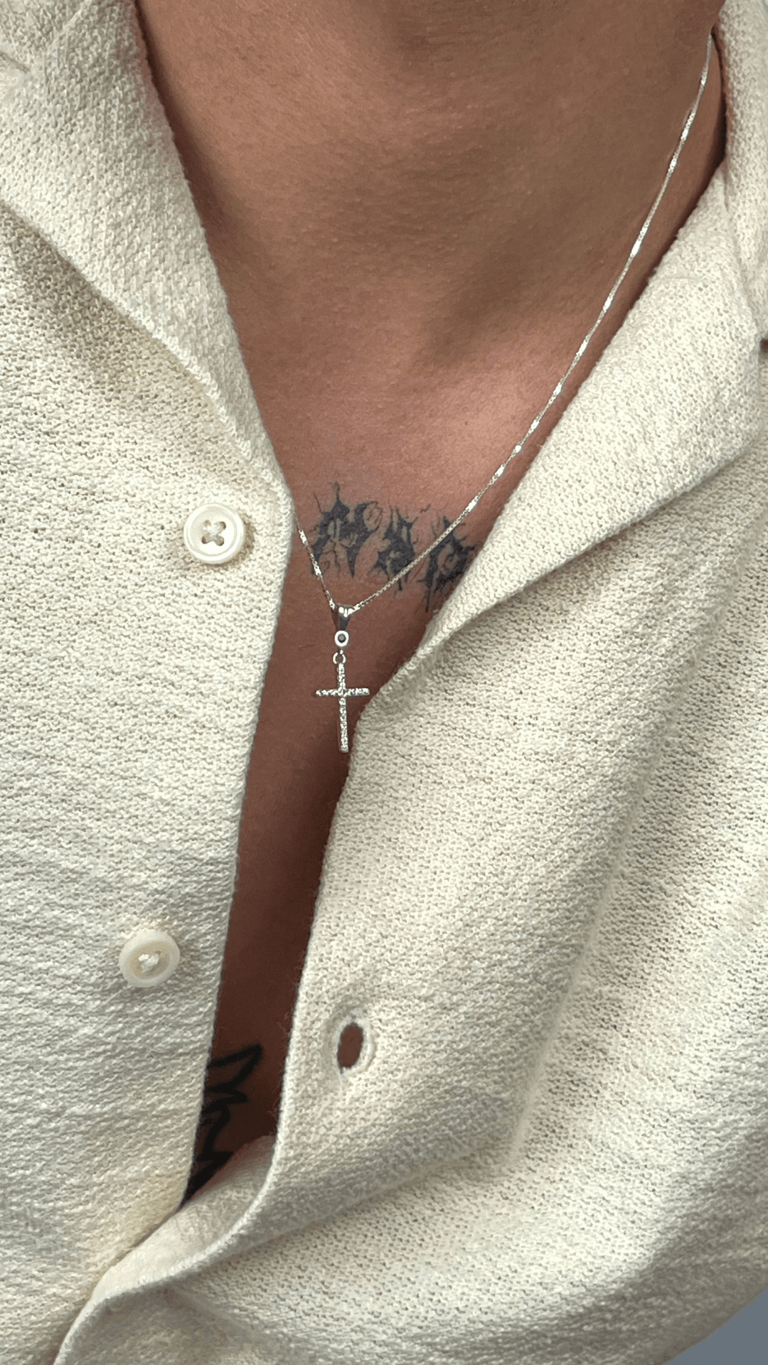 Conjunto NJR Cruz Veneziana 1mm