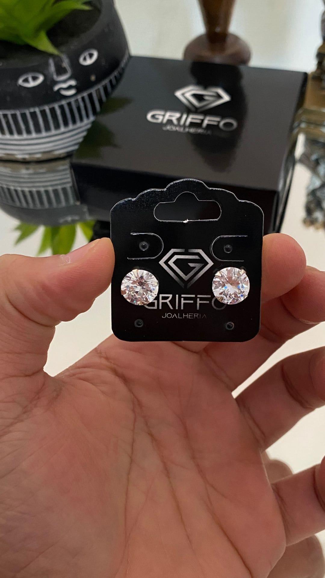 Brinco Zircônia Redondo 10 Milímetros