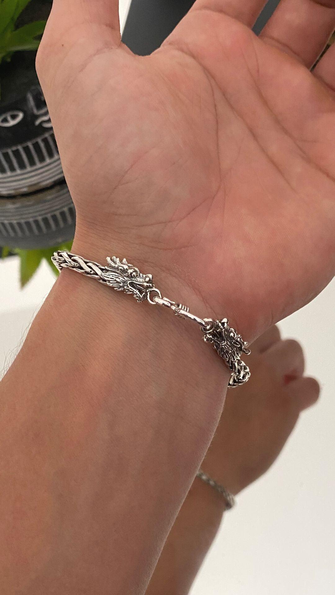 Pulseira Bali Fecho Dragão - Palmeira - Griffo Joalheria