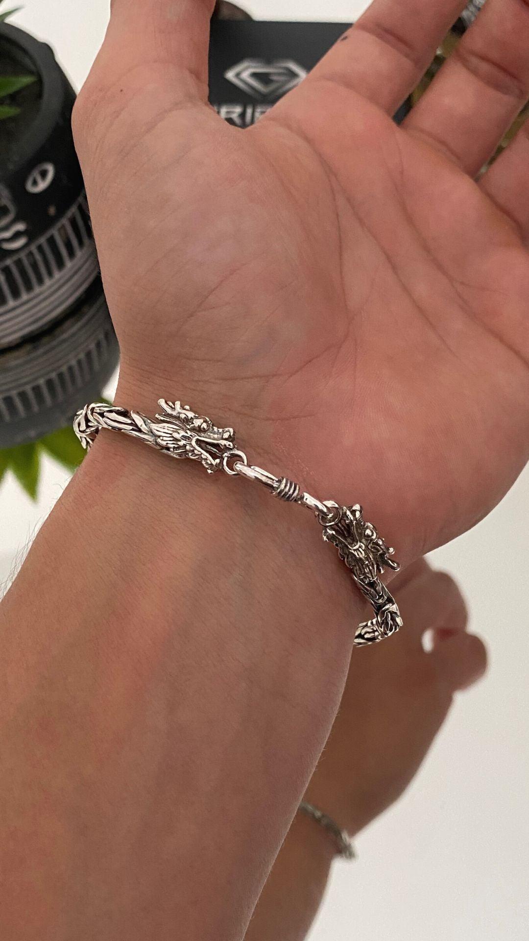 Pulseira Bali Fecho Dragão - Peruana - Griffo Joalheria