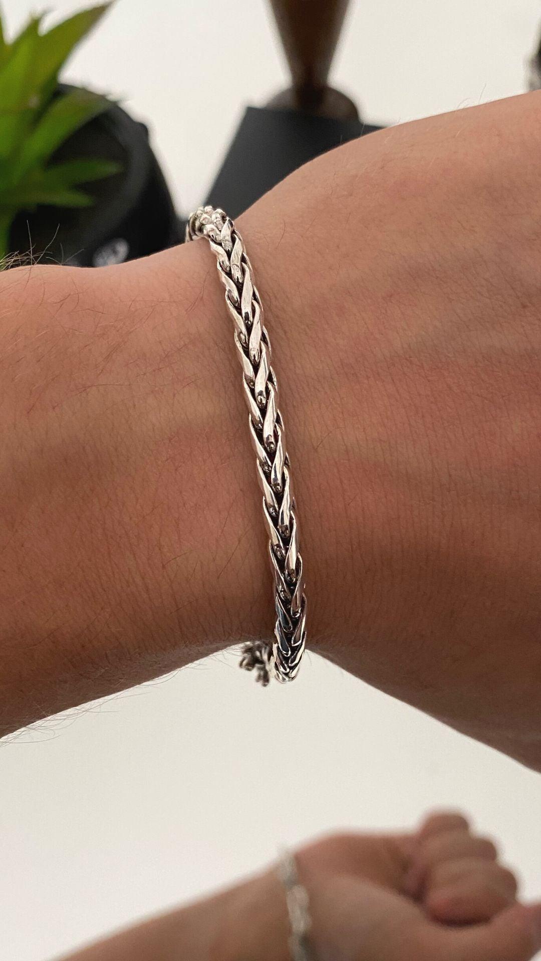 Pulseira Bali Fecho Dragão - Palmeira - Griffo Joalheria
